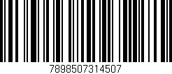 Código de barras (EAN, GTIN, SKU, ISBN): '7898507314507'