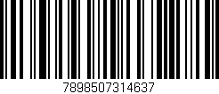 Código de barras (EAN, GTIN, SKU, ISBN): '7898507314637'