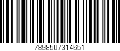 Código de barras (EAN, GTIN, SKU, ISBN): '7898507314651'