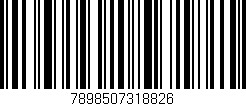 Código de barras (EAN, GTIN, SKU, ISBN): '7898507318826'