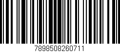 Código de barras (EAN, GTIN, SKU, ISBN): '7898508260711'