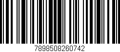 Código de barras (EAN, GTIN, SKU, ISBN): '7898508260742'