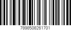 Código de barras (EAN, GTIN, SKU, ISBN): '7898508261701'