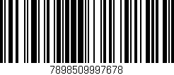 Código de barras (EAN, GTIN, SKU, ISBN): '7898509997678'