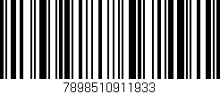 Código de barras (EAN, GTIN, SKU, ISBN): '7898510911933'
