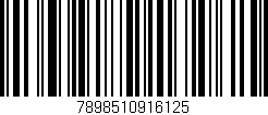 Código de barras (EAN, GTIN, SKU, ISBN): '7898510916125'