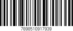Código de barras (EAN, GTIN, SKU, ISBN): '7898510917939'