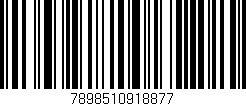 Código de barras (EAN, GTIN, SKU, ISBN): '7898510918877'