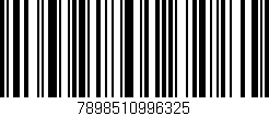 Código de barras (EAN, GTIN, SKU, ISBN): '7898510996325'