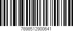 Código de barras (EAN, GTIN, SKU, ISBN): '7898512900641'