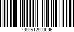 Código de barras (EAN, GTIN, SKU, ISBN): '7898512903086'