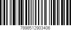 Código de barras (EAN, GTIN, SKU, ISBN): '7898512903406'