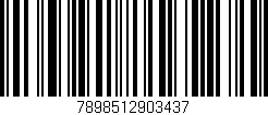 Código de barras (EAN, GTIN, SKU, ISBN): '7898512903437'