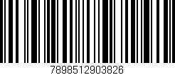 Código de barras (EAN, GTIN, SKU, ISBN): '7898512903826'