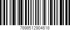 Código de barras (EAN, GTIN, SKU, ISBN): '7898512904618'