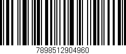 Código de barras (EAN, GTIN, SKU, ISBN): '7898512904960'
