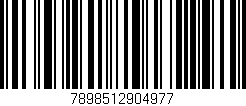 Código de barras (EAN, GTIN, SKU, ISBN): '7898512904977'