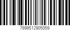 Código de barras (EAN, GTIN, SKU, ISBN): '7898512905059'