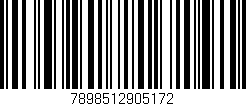 Código de barras (EAN, GTIN, SKU, ISBN): '7898512905172'