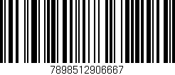Código de barras (EAN, GTIN, SKU, ISBN): '7898512906667'