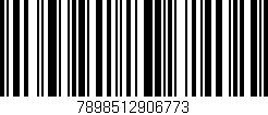 Código de barras (EAN, GTIN, SKU, ISBN): '7898512906773'