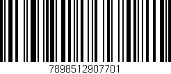 Código de barras (EAN, GTIN, SKU, ISBN): '7898512907701'