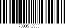 Código de barras (EAN, GTIN, SKU, ISBN): '7898512908111'