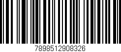Código de barras (EAN, GTIN, SKU, ISBN): '7898512908326'