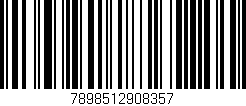 Código de barras (EAN, GTIN, SKU, ISBN): '7898512908357'