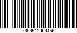 Código de barras (EAN, GTIN, SKU, ISBN): '7898512908456'