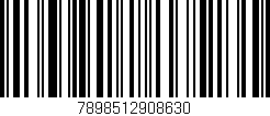 Código de barras (EAN, GTIN, SKU, ISBN): '7898512908630'