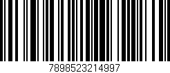Código de barras (EAN, GTIN, SKU, ISBN): '7898523214997'