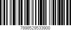 Código de barras (EAN, GTIN, SKU, ISBN): '7898529533900'