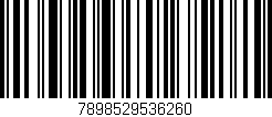Código de barras (EAN, GTIN, SKU, ISBN): '7898529536260'