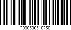 Código de barras (EAN, GTIN, SKU, ISBN): '7898530518750'