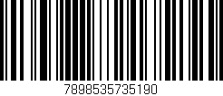 Código de barras (EAN, GTIN, SKU, ISBN): '7898535735190'