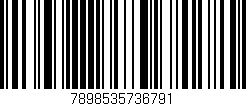 Código de barras (EAN, GTIN, SKU, ISBN): '7898535736791'