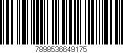 Código de barras (EAN, GTIN, SKU, ISBN): '7898536649175'
