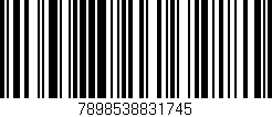Código de barras (EAN, GTIN, SKU, ISBN): '7898538831745'
