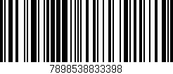 Código de barras (EAN, GTIN, SKU, ISBN): '7898538833398'