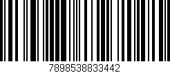 Código de barras (EAN, GTIN, SKU, ISBN): '7898538833442'