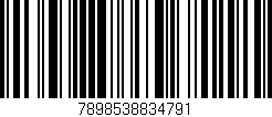 Código de barras (EAN, GTIN, SKU, ISBN): '7898538834791'