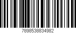 Código de barras (EAN, GTIN, SKU, ISBN): '7898538834982'