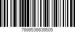 Código de barras (EAN, GTIN, SKU, ISBN): '7898538839505'