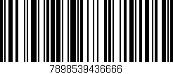 Código de barras (EAN, GTIN, SKU, ISBN): '7898539436666'