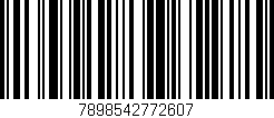 Código de barras (EAN, GTIN, SKU, ISBN): '7898542772607'