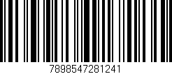 Código de barras (EAN, GTIN, SKU, ISBN): '7898547281241'