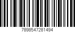 Código de barras (EAN, GTIN, SKU, ISBN): '7898547281494'