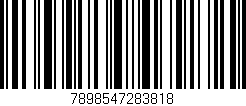 Código de barras (EAN, GTIN, SKU, ISBN): '7898547283818'