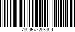 Código de barras (EAN, GTIN, SKU, ISBN): '7898547285898'